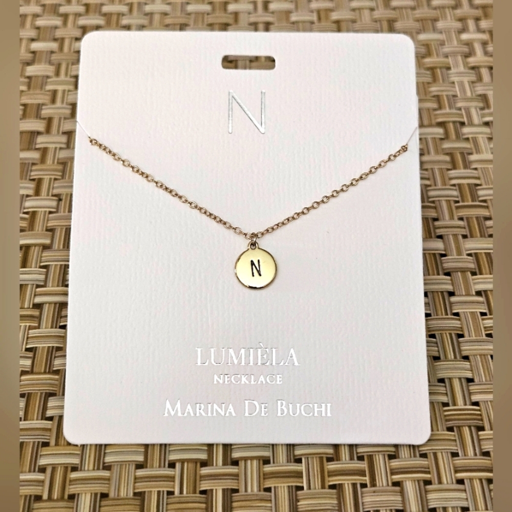 🌟 N * Initial Name Chain Lumiela Necklace 🌟